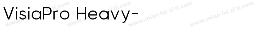 VisiaPro Heavy字体转换